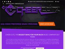 Tablet Screenshot of cheercutz.com